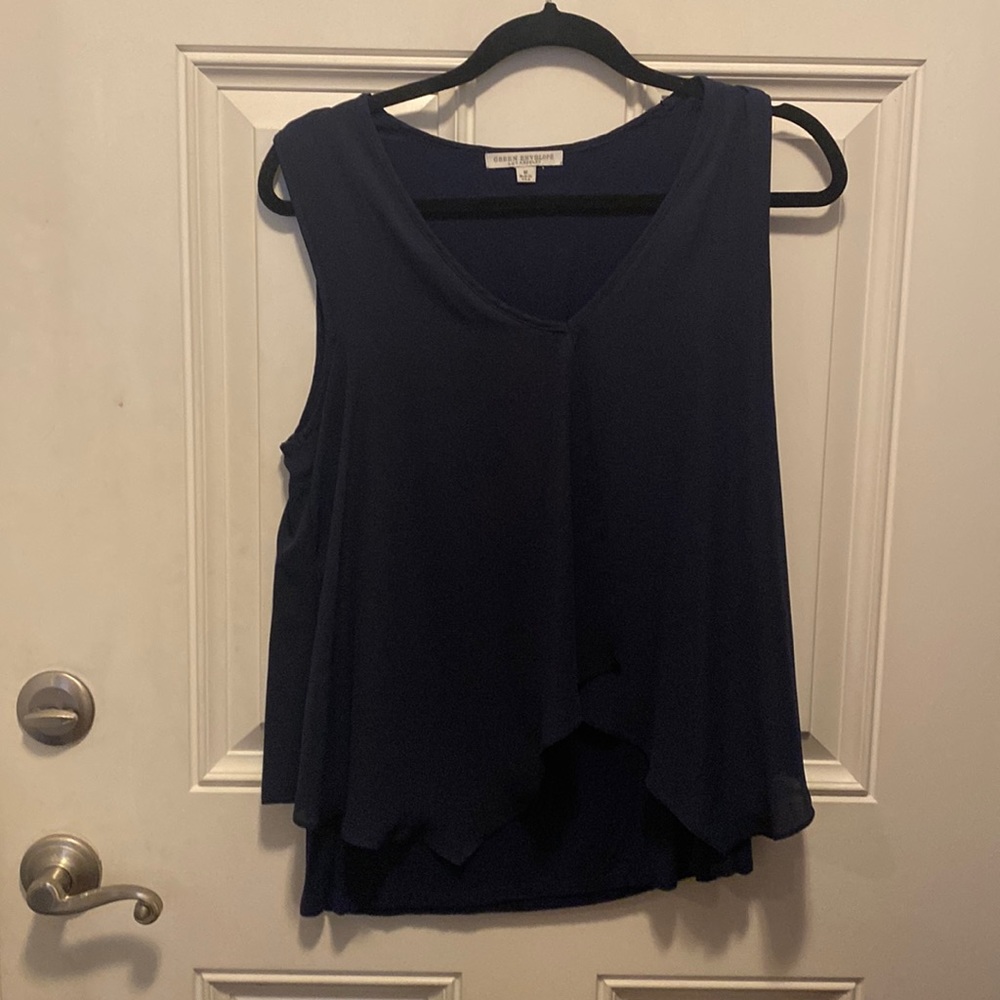 Navy two layer tank